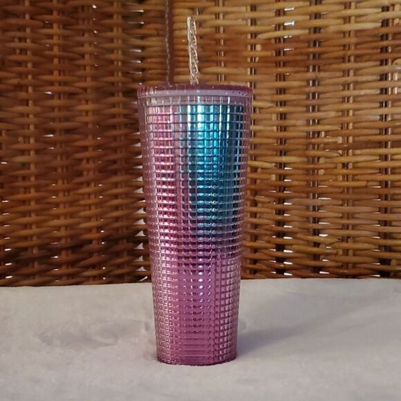 NWT Starbucks Summer 2021 Pink Teal Grid T… - Picture 4 of 4